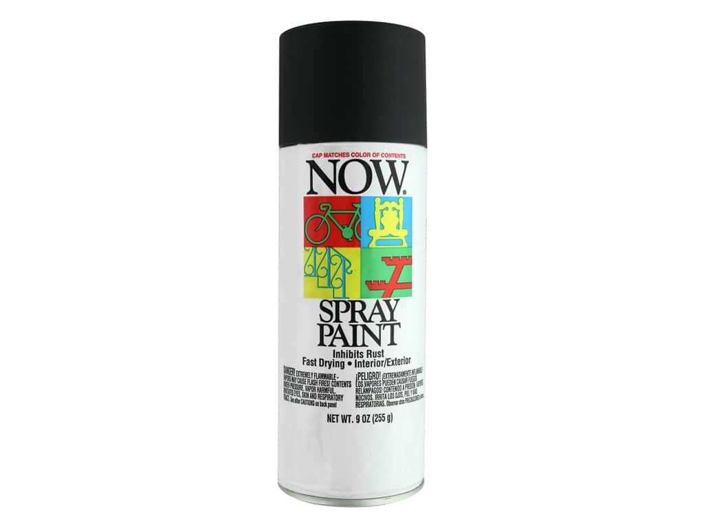 KRYLON Spray Paint, Gloss Black Finish,  9 Ounce. Can Be Used On Multiple Surfaces: Wood, Ceramic, Tile, Glass, Metal. Protects Against Rust And Will Resist Fading And Peeling. Dry Fast In Ten Minutes. Perfect For Indoor And Out Door Use.  MISB175