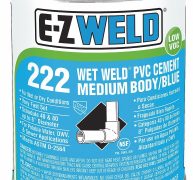 E-Z WELD – Wet Weld PVC Cement Medium Body 222 for use on pipe and fittings 120ML – EZ22201