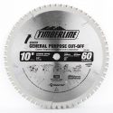 Timberline Circular Saw Blade. Carbide Tipped Finishing 10 Inch Diameter x 60TPI TCG, 0 Deg, 5/8 Bore. #250-601