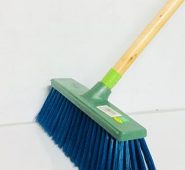 Eterna Push Broom with Medium Stiff Bristles and Long Handle, Heavy Duty, Great for Indoor and Outdoor Use. Ideal for Cleaning Sidewalk, Concrete, Wood, Driveway, Yard, Patio, Tiles, Walls, Garage and More, (CM21) – GP42