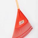 Eterna Plastic Garden Rake with Long Wooden Handle, 22 inches, Fan Rake, Durable Plastic Head, Outdoor Use. Ideal for Raking Leaves, Grass Clippings, Twigs and Debris from your Garden, Yard, Green Extensive Areas and More – GP12