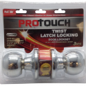PRO TOUCH Entrance Lock Chrome with Twist Latch (CH82192)