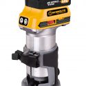 Worksite 20V Cordless Router, Brushless Compact, Efficient Motor delivers faster and more accurate cuts. Includes 2.0AH Battery and FAST Charger for 50% longer run time, increased power and speed, and longer tool life. Engineered for a full range of cabinetry and woodworking applications CR326