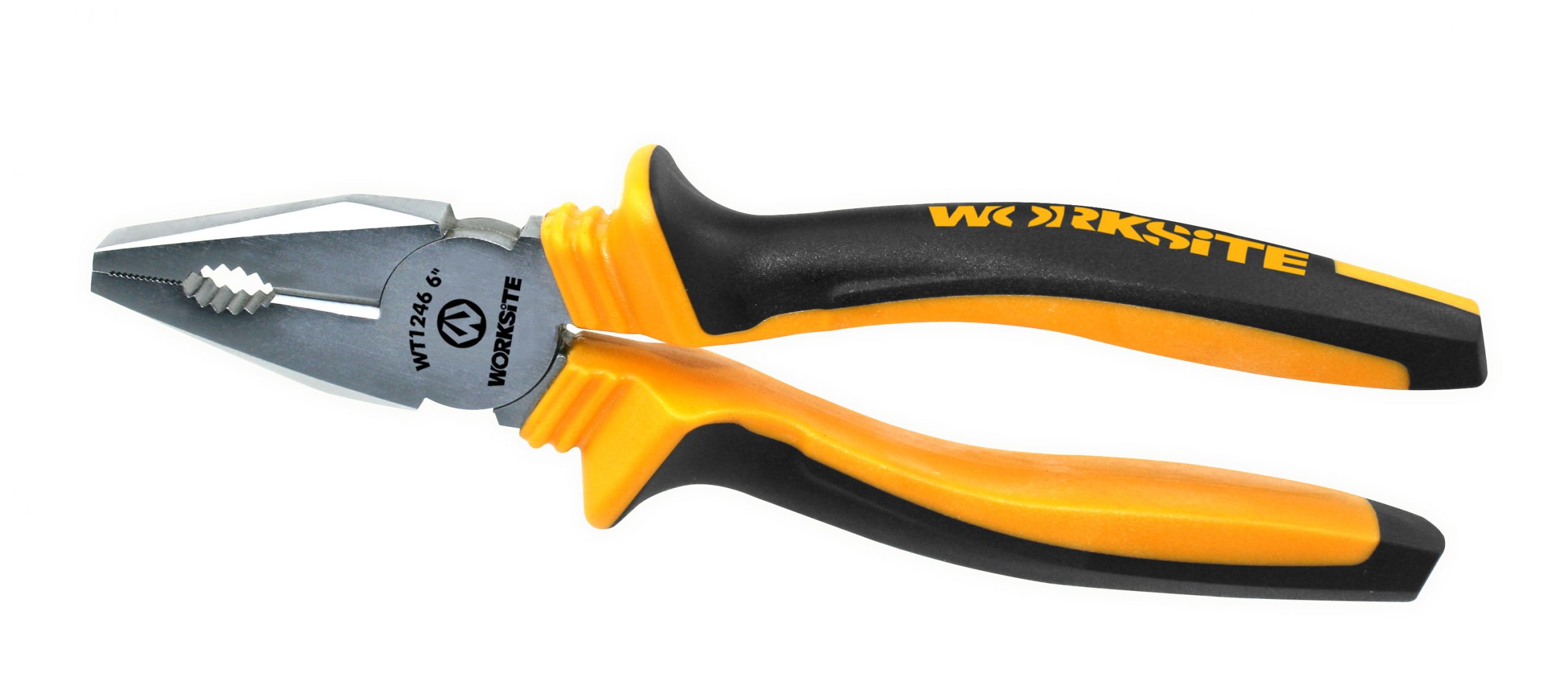 Worksite Combination Lineman’s Pliers 7 inches (180mm) with Wire Cutter, Steel Construction Professional Handle WT1247