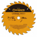 Worksite Circular Saw Blade TCT Carbide Tipped 71/4 inch(185mm)40 Teeth 5/8 Inch Arbor. Cutting Wood, Laminate, Veneered Plywood & Hardwoods for Contractors and DIY. XSB714