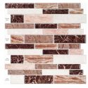 Morcart 3D Mosaic Self Adhesive Tile Wall Sticker Backsplash- 12inches X 12inches DIY For Bathrooms, Kitchens, Oil-Proof, Waterproof- MT1034