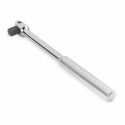Toolcraft 17″ Long Breaker Bar With 1/2″ Shank, Made Of Forged Chrome-Vanadium Steel, 180 Degree Flex Head For Maximum Torque To Loosen The Most Stubborn Bolts. Ideal For Garages, Construction, Machine Shops And More – TC3815
