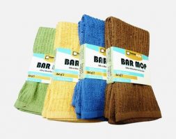 Bar Mop ,16″ X 19″, Assorted Colors, 100% Soft Ring Spun Combed Cotton – PA70472