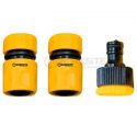 WORKSITE – 3PCS Garden Water Hose Quick Connectors Set 1/2inch -Suitable for Female, Male Connections – Made easy for a Quick Connect Quick Change. Good quality Plastic quick connectors. WTHC031