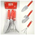 WOLFOX 3PC Garden Tool Set，3 Piece Metal Transplanter, Cultivator & Trowel Gardening Tool Set With Plastic Handle For Transplanting And Digging. – WF5111