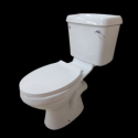Victory Toilet Set, White In Color, Durable, Elegant Finish, Stylish, With Seat, Lever And P-Trap – CHIA144