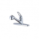Chrome, Elegantly Crafted, Kitchen Sink Mixer With Sprayer Function – Suitable For High And Low Systems – Single Lever Operation – Surface Mounted With Swivel Spout – CHGM072
