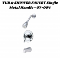 Elegant Finish, Chrome Shower And Tub, Single Chrome Handle, Mixer – Complete Unit Includes Trim And Rough-In – Pull Up Diverter Tub Spout – Valve Included – Spray Settings Include Full BodyCHGM100 / CHGM045 – 07-004