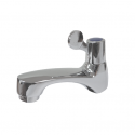AQUARIUS Chrome Plated Tap Basin Quarter Turn, 1/2 inch Male Inlet. Perfect for Home, Office, and Public Use. This Basin Sink Tap is Easy and Quick to Install, very Simple, Suitable for Novice. Easy to Match Most Basin Sink. Suitable for Low Pressure Systems.  CHIB079