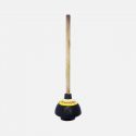 Cleanhouse Long Wooden Double Toilet Plunger Durable, Flexible, Long Handle Plunger With Wooden Handle Ideal For Toilets, Bathrooms, Kitchen Sinks And Other Uses – CH82268