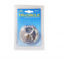 TRI-CIRCLE 4 Piece Keyed Alike, Stainless Steel Disc Padlock. 60 Millimeters. Comes With 2 Spare Keys. Stainless Steel Shackle Is Highly Cut Resistant And Round Shielded Design Minimizes Shackle Exposure, Further Increasing Security Ideal For All Types Of Storage Lockers, Sheds, Truck Work Boxes, And Construction Site Storage  AHTC1009/TL960