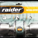 RAIDER Combination Entrance Cylindrical Knob Lockset for Office or Front Door