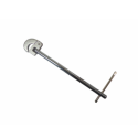MEGALUXE – Basin Wrench 11 Inch. Used to remove faucet and toilet supply line nuts in hard to reach areas. Equipped With Reversible spring loaded jaw. Made With Durable Construction Steel and Hardened Steel Jaws. PVHH091