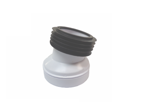 CRONEX Pan Made Connector, Offset 40 Millimeter Offset. High Quality Finish, Colour To Match All Systems. Suitable For All Types Of Commercial And Domestic Installations.  Made Of Durable White PVC And Rubber Washer.  CRX0023-CXP5041