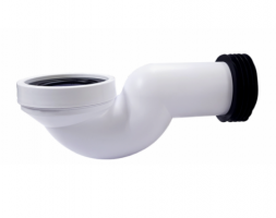 CRONEX WC Pan Made Connector, Offset 110 Millimeter Offset. High Quality Finish, Colour To Match All Systems. Suitable For All Types Of Commercial And Domestic Installations.  Made Of Durable White PVC With Glossy White Finish And Rubber Washer, .  CRX0220-PSWPAN37205