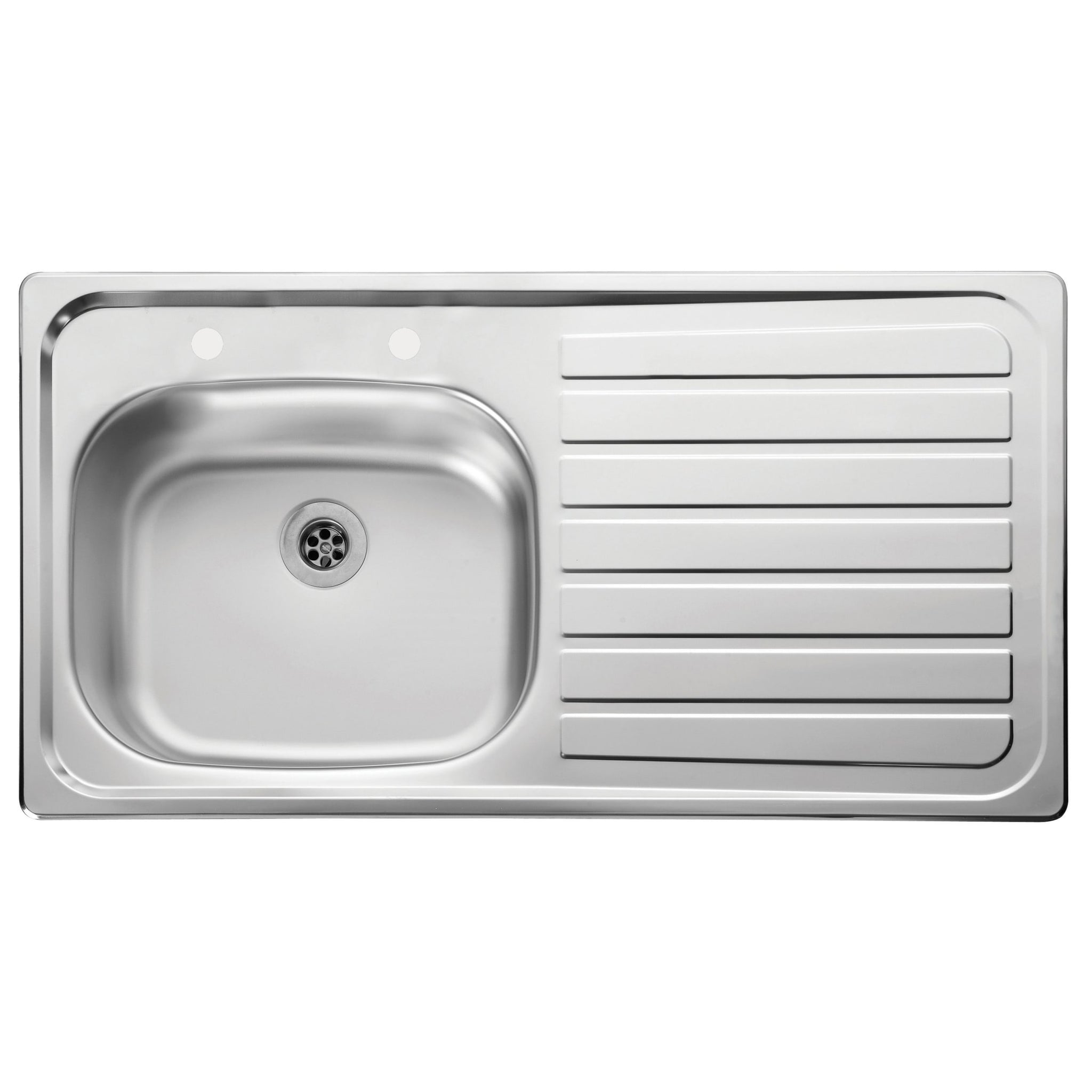 Sink Single Basin With Right Hand Drain Board 32 Inch X 20 Inch X 6 Inch. Equally At Home In Traditional And Modern Kitchens, These Sinks Are Defined By Excellent Quality, Sturdy Construction, And Classic Styling That Complements Any Kitchen Décor. – AUGH018