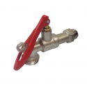 AQUARIUS Tank Tap 1/2 Inch. Brass Bib Tap And Snap-On Tap Connector. This Tap Is Compatible With a Standard 1/2 Inch (13 Millimetre) Hose Connector. Also Acts As Useful Back Up Safety Valve, Or For Fine Flow Control. Made Of Premium Material For Durable And Long-Term Using. The Buttress Thread Is A S60X6 Thread. AQUA021