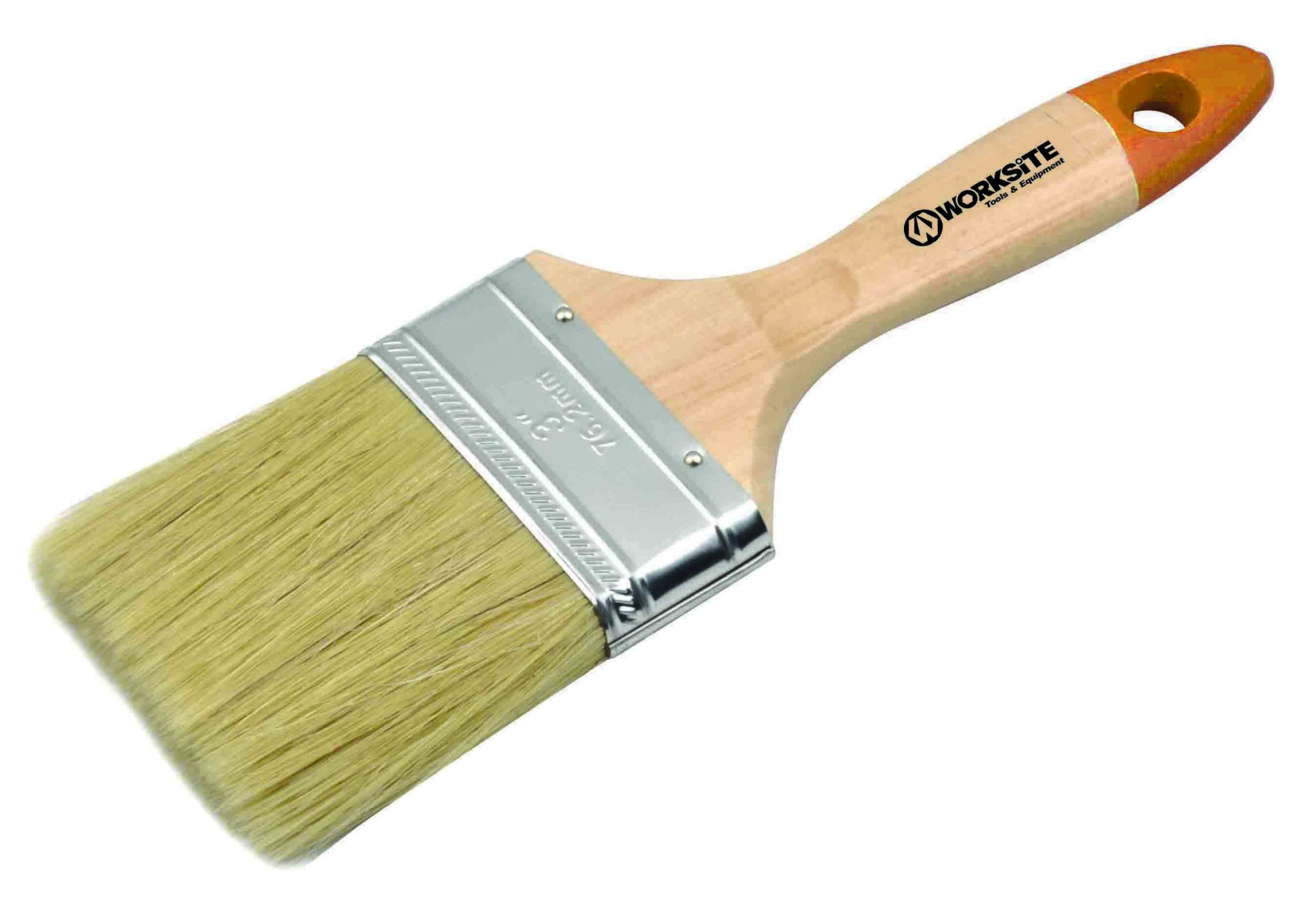 Worksite 2 Inch Paint Brush With Solid Wooden Handles, Designed For Comfort And Easy Control. Natural White Bristles Is Best With Oil Based Liquids And Designed To Save Time With Less Streaks And Premium Finish. Perfect For Small Staining Projects And Flat Surface Painting. Recommend The Use For Painting Edges, Trim, Sashes And Sills. Use On Floors, Paneling, Walls, Ceiling, Cabinets, Doors And Tables To Decorate Your Bedroom, Kitchen And Bathroom. WT8087