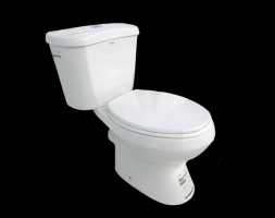 ARROW White P Trap Close Coupling Toilet Set. Built with a 6 Litre Tank. Toilet Seat Included. Bottom Water Inlet with Flush Button System.  Enhance Your Bathroom Area At Home Or The Workplace With This Durable, Elegant, Stylish Toilet Set. Low-Consumption (1.6 Gpf/6.0 Lpf) Helps You Save Water Making It Perfect For The Dry Season. Saves Clean Up Time With Its ‘Everclean’ Surface. CHAR122