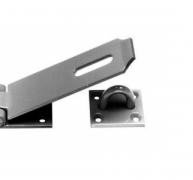 BLACK JAP HASP & STAPLE 6″ BRBJ00600 – A hasp & staple comprises a hinged hasp that is typically fitted to the side of a door, and a loop on a plate (the staple) that is fitted to the surrounding structure/doorframe and that is protected by the hinged plate of the hasp when secured.