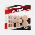 PRO TPUCH  56  Piece Assorted Felt Pads. Felt Pads Furniture Feet Best Wood Floor Protectors – Protect Your Hardwood & Laminate Flooring. Ideal For Use On Furniture, Lamps, And Décor That Sit On Finished Surfaces. Use For Your Chairs, Tables, Stools, Couches, Ottomans, End & Coffee Tables, Dressers & Armoires. CH86230