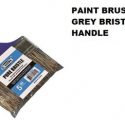 Brown’s Paint Brush with Blue Hand and Grey Durable Bristles, Perfect for DIYers and Professionals Alike