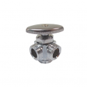MEGALUXE Dual Angle Valve 1/2×1/2×1/2 Inch. Continous Turn Angle Valve. Chrome Plated Brass Shut Off Valve for Faucet or Toilet Installation. Suitable for Using in Hydronic Heating As Well As In Potable Water. CHIB127