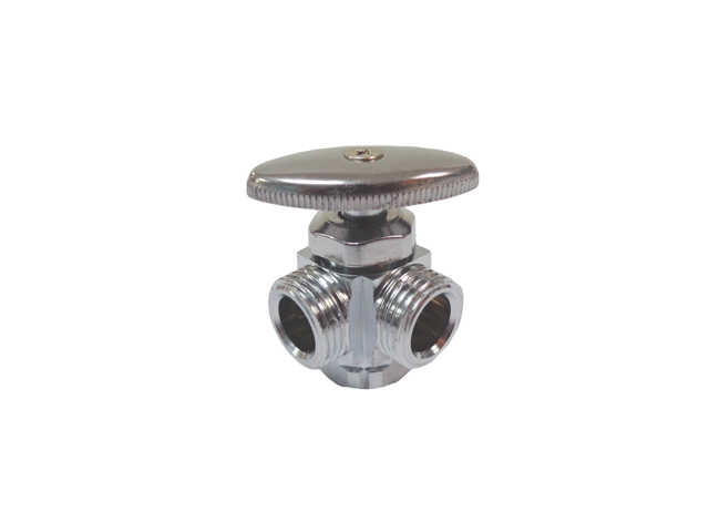 MEGALUXE Dual Angle Valve 1/2×1/2×1/2 Inch. Continous Turn Angle Valve. Chrome Plated Brass Shut Off Valve for Faucet or Toilet Installation. Suitable for Using in Hydronic Heating As Well As In Potable Water. CHIB127