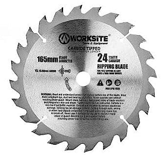 Worksite TCT Carbide Tipped Circular Saw Blade 6 1/2 inch (165mm).General Purpose for Wood, Laminate, Veneered Plywood & Hardwoods for Contractors and DIY. Blade for Cordless Circular Saw CCS334- CCS334-JP