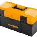 WORKSITE 22″ Plastic Storage Toolbox with Organizer. Heavy Duty And Durable, Ideal for Car, Garages, Craftsmen, Tradesmen and Many More- WT8081