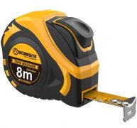 “Worksite 26 Feet X 1 inch (8mx25mm), MULTI PURPOSE MEASURING TAPE – 26ft/8m measuring tape (25mm wide, 0.13mm thick) in high accuracy perfect for DIY, woodworking, home decoration, architects – WT410825 ”  No reviews