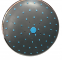 Fermetal Showerhead Fixed Round Grey 6 in.-SH-REG27