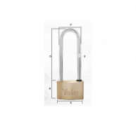 YALE  Steel Pad Lock with Long Shackle