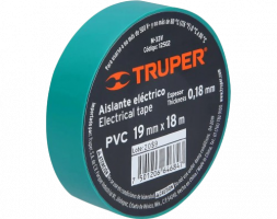12502 ELECTRICAL TAPE GREEN 18M TRUPER